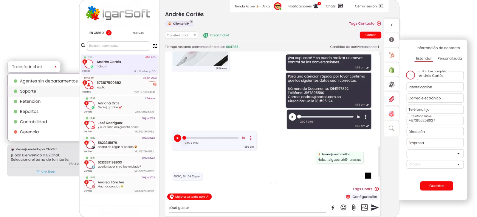 Gestión de clientes con CRM